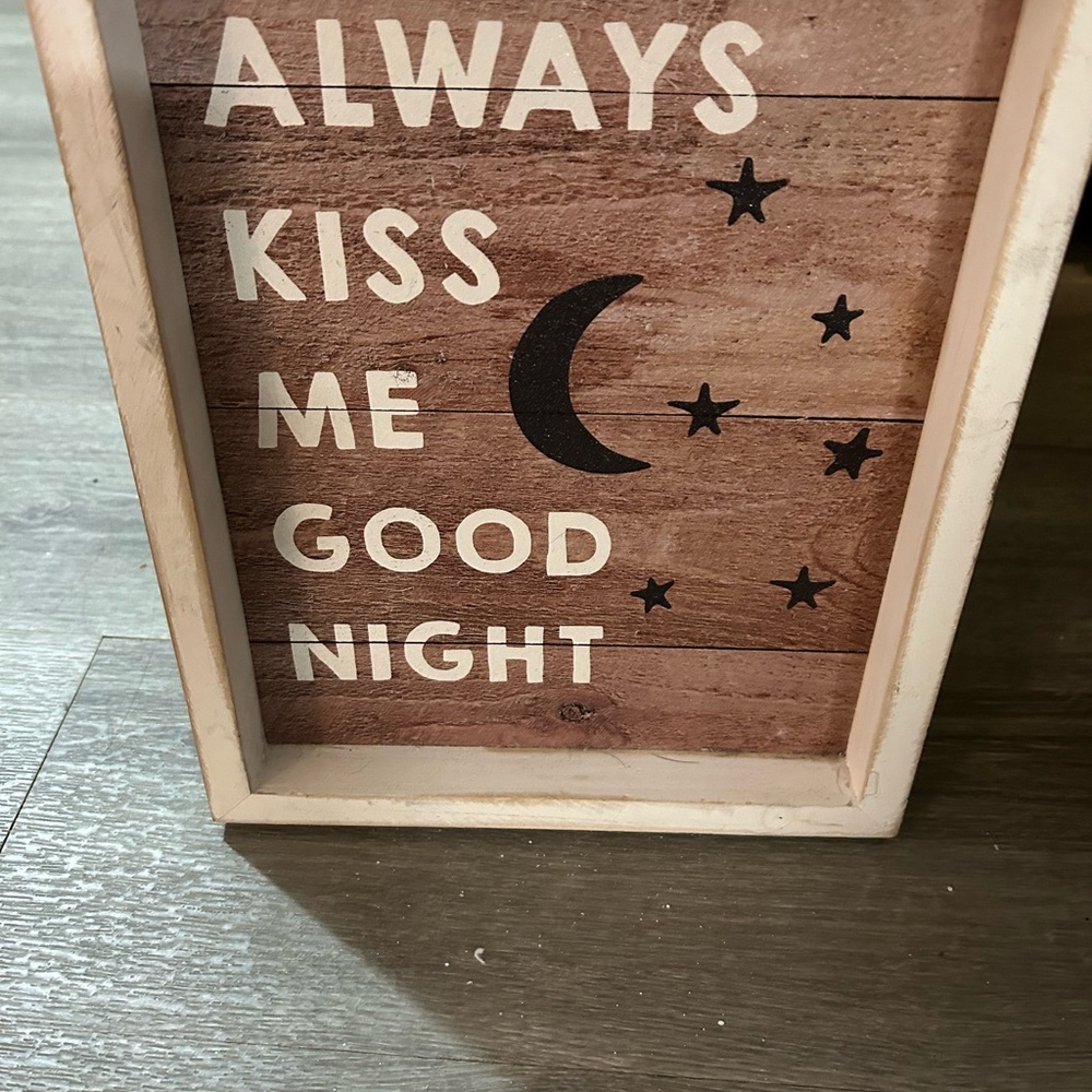 Wooden Wall Art with Inspirational Quote